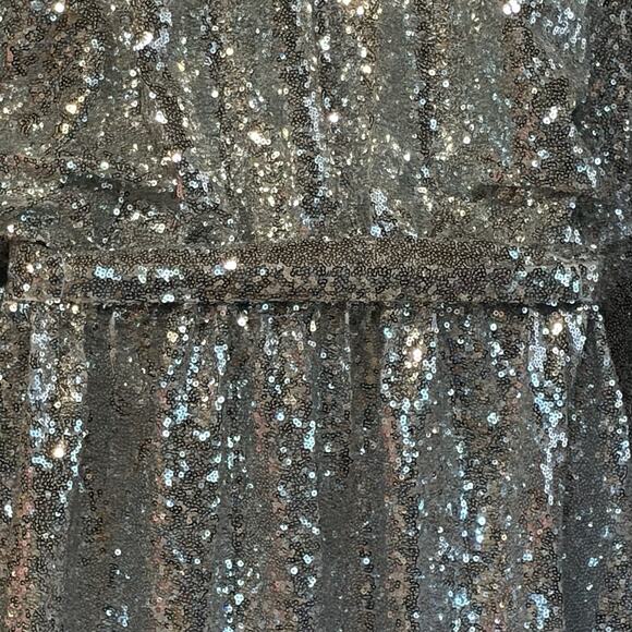 Anthropologie Lisabette Sequined Mini Dress Size 2X Wrap Silhouette - Picture 9 of 15
